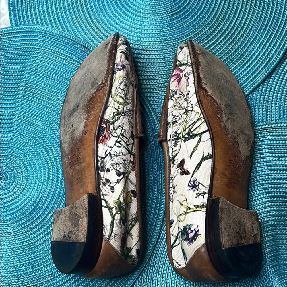 Rare Gucci 1954 Flora Loafers Collector’s Print Iconic Vintage Style size 40 - Picture 4 of 14